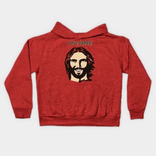 I love Easter - Jesus Meme Design Kids Hoodie